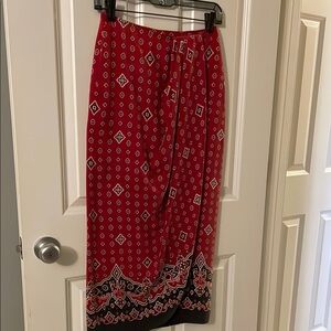 Vintage 100% silk Anne Klein wrap skirt